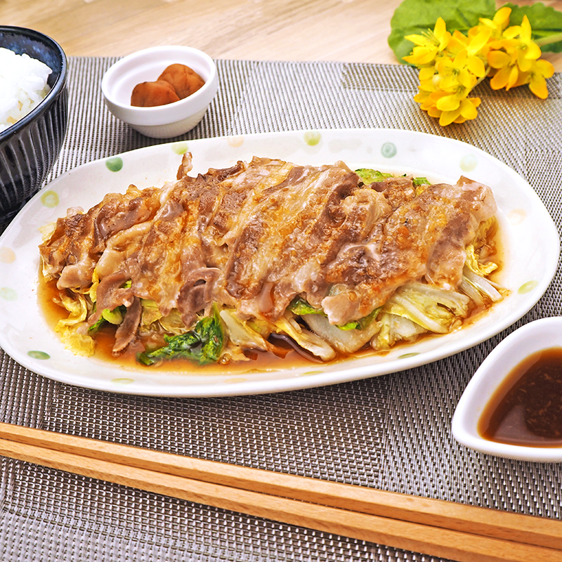 【B92】豚バラ白菜　梅ソース のコピー